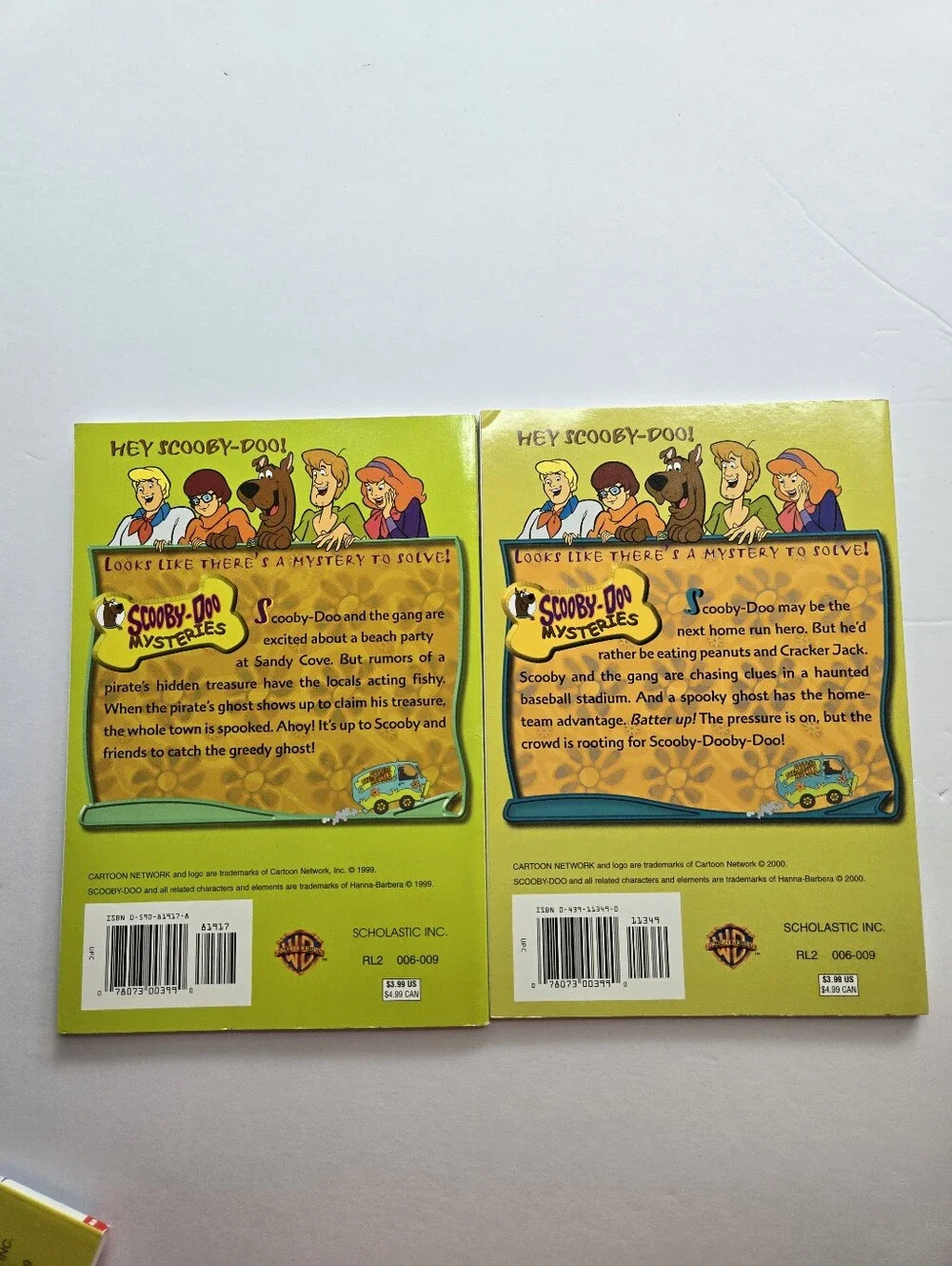 Scooby-Doo! Mysteries Kids Chapter Books James Gelsey Cartoon Network Set of 3
